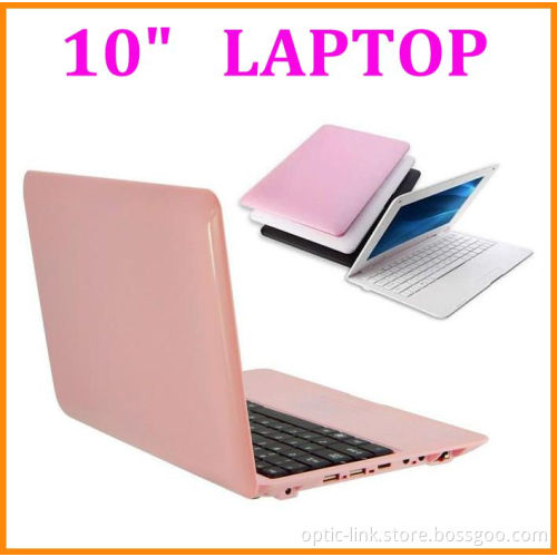 Factory wholesale oem 10 inch mini laptop computer with android 4.4 wifi bluetooth camera rj45 usd port for kids students